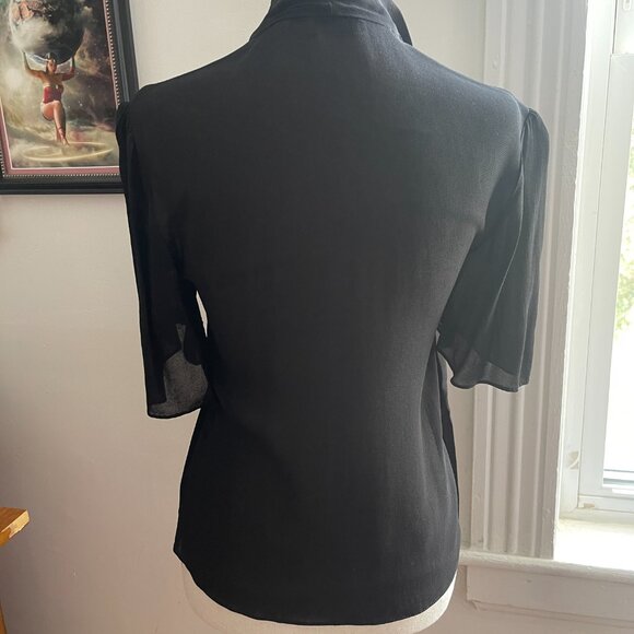 Little Moon - XXS Black Embrodered Shirt - Picture 2 of 5